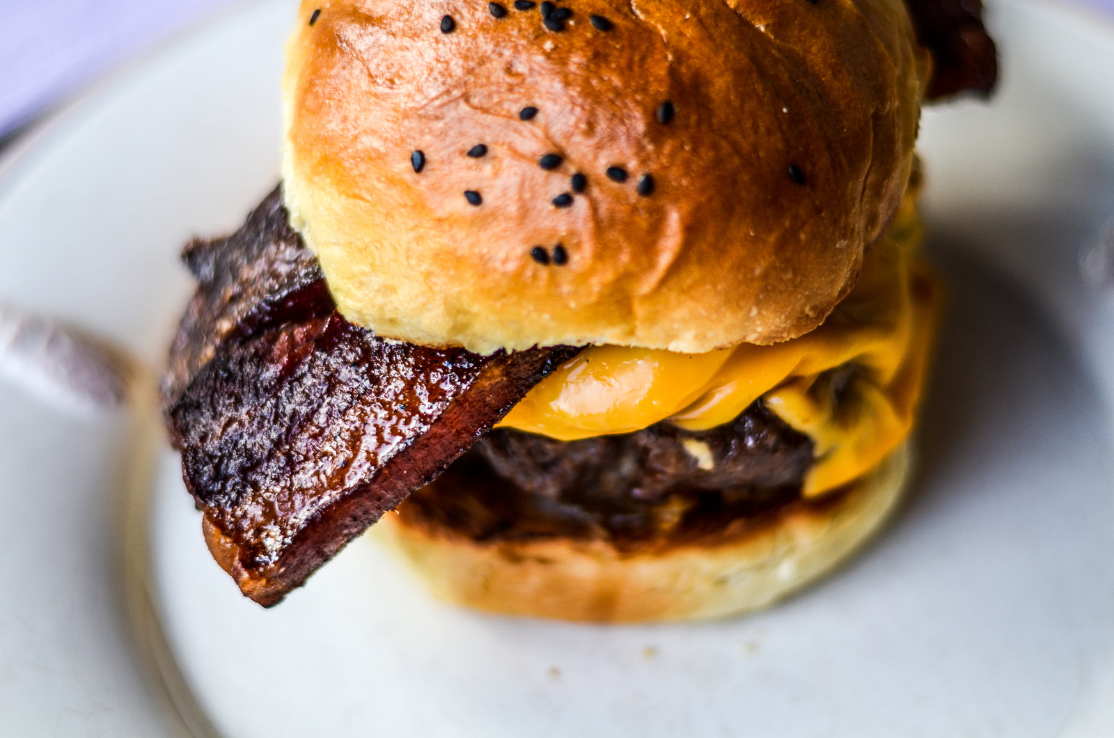 A classic cheeseburger, on the menu since day one